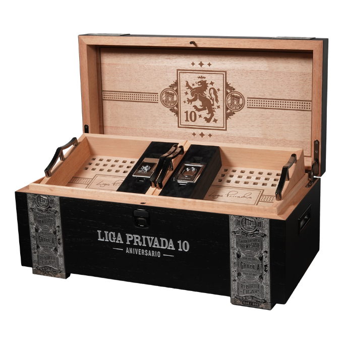 Liga Privada 10 Aniversario x S.T. Dupont Biometric 100-Count Humidor Set