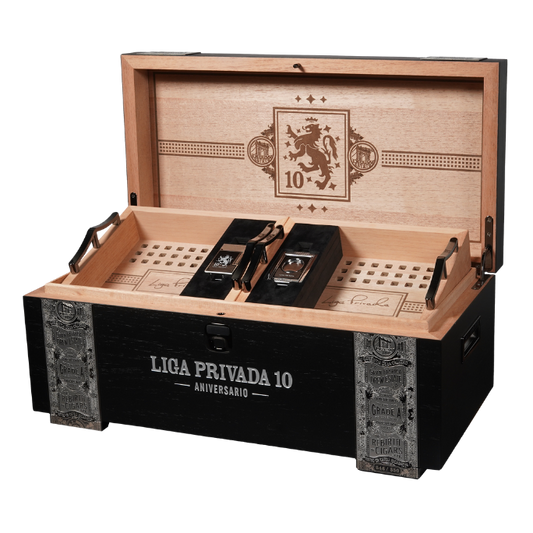 Liga Privada 10 Aniversario x S.T. Dupont Biometric 100-Count Humidor Set